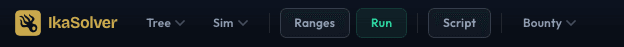 Script button in the toolbar