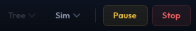 Toolbar showing Pause and Stop buttons