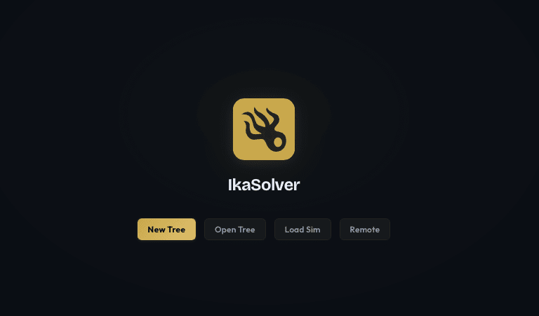 Welcome screen